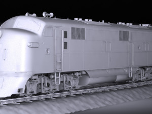 EMD E7 NYCRR Train 3D मॉडल