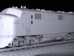 EMD E7 NYCRR Train 3D Model
