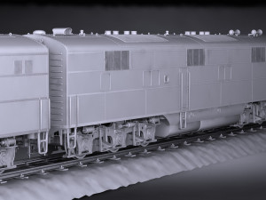 EMD E7 NYCRR Train 3D मॉडल