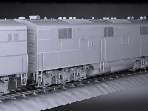 EMD E7 NYCRR Train 3D Model