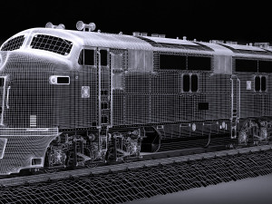 EMD E7 NYCRR Train 3D मॉडल