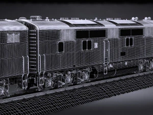EMD E7 NYCRR Train 3D Model