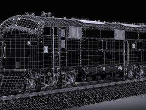 EMD E7 NYCRR Train 3D Model