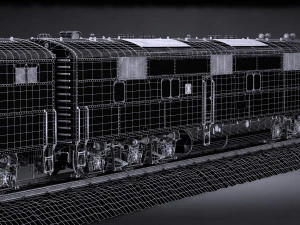 EMD E7 NYCRR Train 3D Model