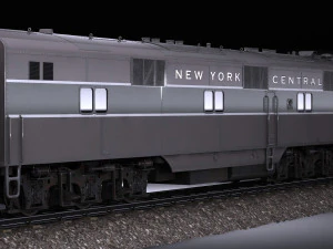 EMD E7 NYCRR Train 3D Model