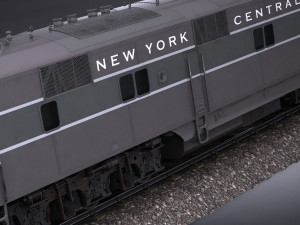 EMD E7 NYCRR Train 3D मॉडल