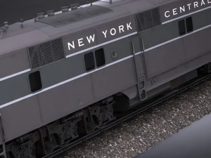 EMD E7 NYCRR Train 3D Model