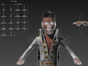 Elvis Presley The King Cartoon Modèle 3D