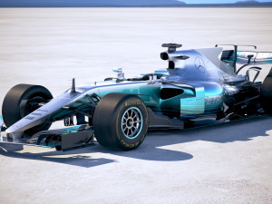 F1 Mercedes-Benz W08 2017 3D Model