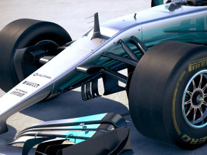 F1 Mercedes-Benz W08 2017 3D Model