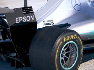 F1 Mercedes-Benz W08 2017 Model 3D