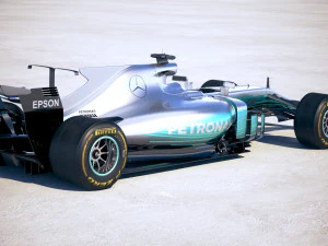 F1 Mercedes-Benz W08 2017 3D Model