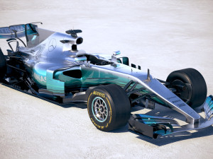 F1 Mercedes-Benz W08 2017 Model 3D