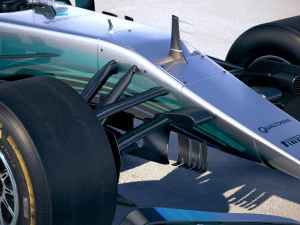 F1 Mercedes-Benz W08 2017 3D Model