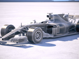 F1 Mercedes-Benz W08 2017 Model 3D