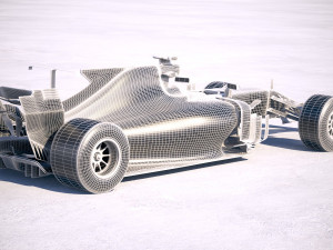 F1 Mercedes-Benz W08 2017 Model 3D
