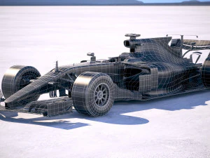 F1 Mercedes-Benz W08 2017 3D Model
