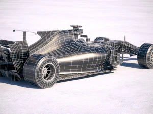 F1 Mercedes-Benz W08 2017 3D Model