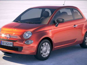 Fiat 500 2018 Modelo 3D