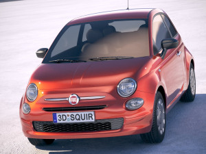 Fiat 500 2018 3D 모델