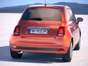 Fiat 500 2018 3D 모델