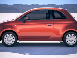 Fiat 500 2018 3D 모델