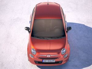 Fiat 500 2018 3D 모델