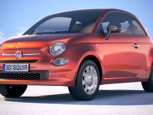 Fiat 500 2018 3D 모델