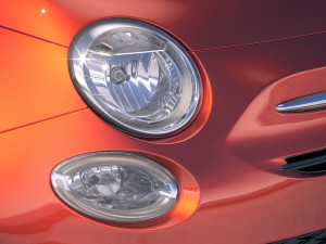 Fiat 500 2018 3D 모델