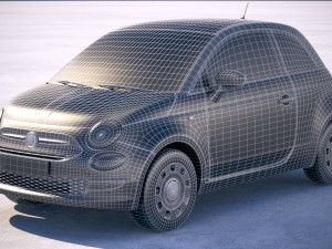 Fiat 500 2018 3D 모델