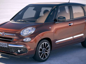 Fiat 500L 2018 3D Model