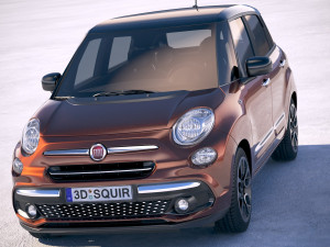 Fiat 500L 2018 Modèle 3D