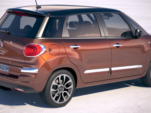 Fiat 500L 2018 Modèle 3D