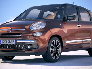 Fiat 500L 2018 Modèle 3D