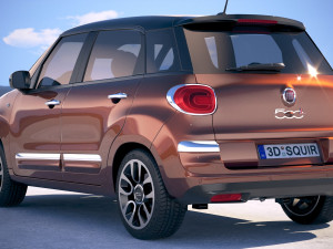 Fiat 500L 2018 Modèle 3D