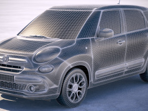 Fiat 500L 2018 Modèle 3D