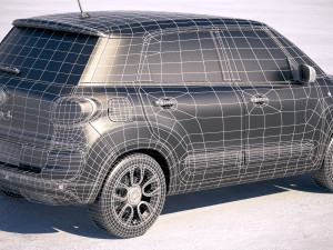 Fiat 500L 2018 Modèle 3D
