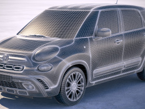 Fiat 500L Cross 2018 Modelo 3D