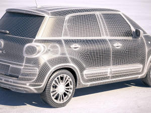 Fiat 500L Cross 2018 Modelo 3D