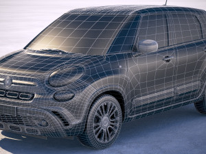 Fiat 500L Cross 2018 Modelo 3D
