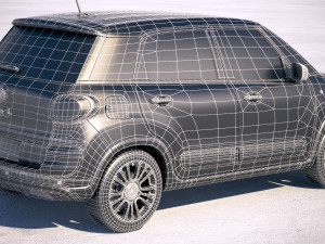 Fiat 500L Cross 2018 Modelo 3D