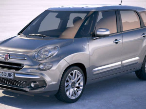 Fiat 500L Wagon 2018 3D Model