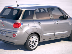 Fiat 500L Wagon 2018 Modèle 3D