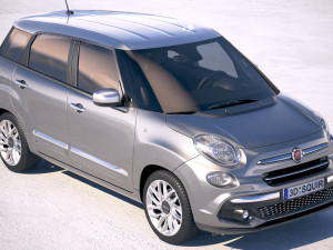 Fiat 500L Wagon 2018 Modèle 3D