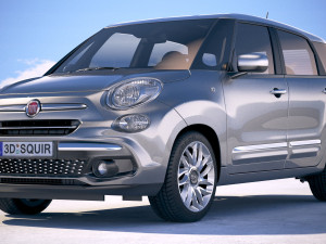 Fiat 500L Wagon 2018 Modèle 3D