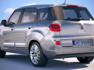 Fiat 500L Wagon 2018 3D Model
