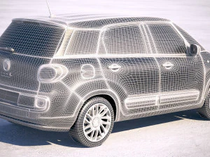 Fiat 500L Wagon 2018 3D Model