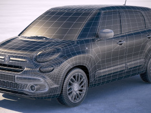 Fiat 500L Wagon 2018 Modèle 3D