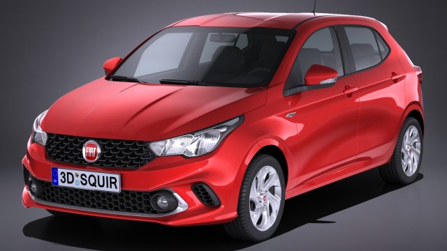 Fiat Argo 2018 Modelo 3D .c4d .max .obj .3ds .fbx .stl .blend