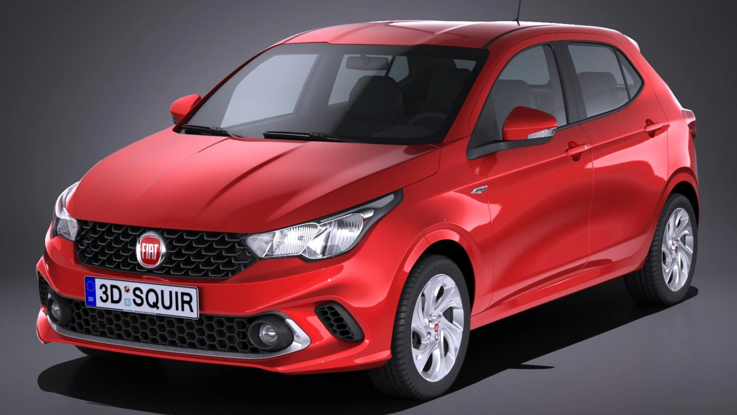 Fiat Argo 2018 3D Model .c4d .max .obj .3ds .fbx .stl .blend 